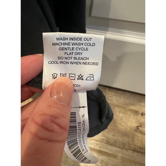 Quince Tencel Jersey Midi Wrap Dress XL Dark Olive - Picture 11 of 11